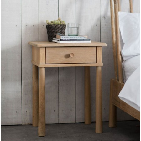 Gallery - Wycombe Oak 1 Drawer Bedside